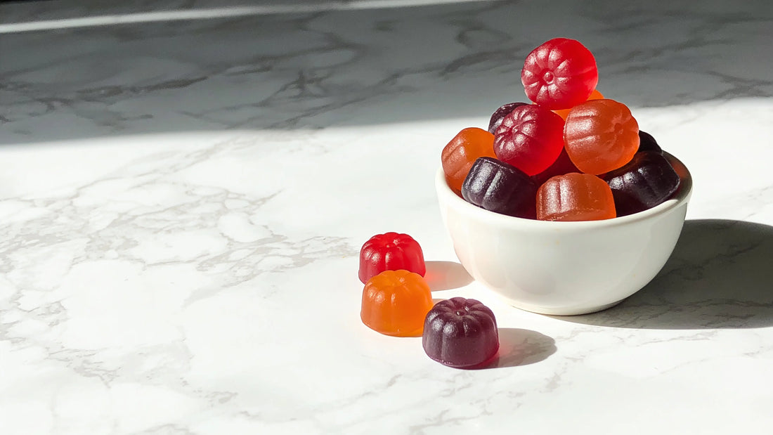 Homemade herb-infused gummies with coconut oil