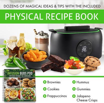 2-In-1 Magical Infuser Machine, Herb Decarboxylator & Gummy Maker. Butter maker Machine for creating Infused Butter, Gummies, Herbal Oil & More. Recipe Book & All Accessories