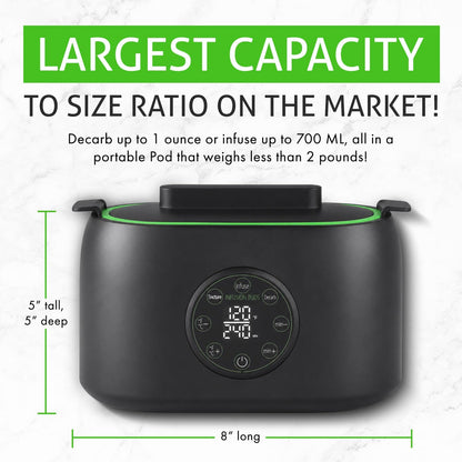 2-In-1 Magical Infuser Machine, Herb Decarboxylator & Gummy Maker. Butter maker Machine for creating Infused Butter, Gummies, Herbal Oil & More. Recipe Book & All Accessories