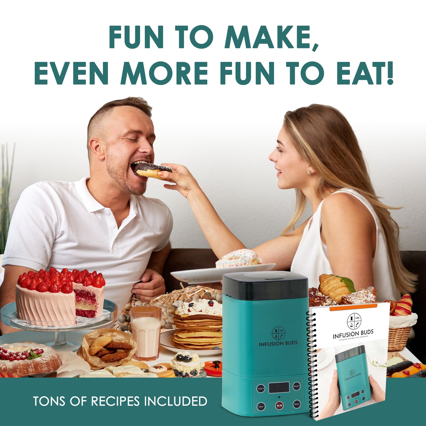 2 In 1 Decarboxylator & Infuser | Magic Butter Maker Machine & Oil Infuser Machine -Compact Design- Herbal Recipe Book & All Accessories Included