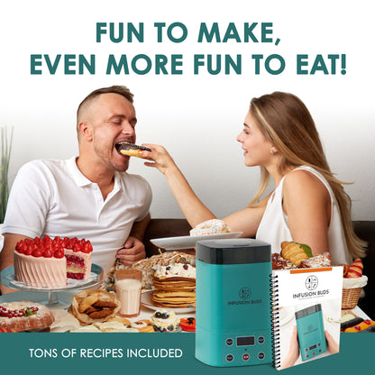 2 In 1 Decarboxylator & Infuser | Magic Butter Maker Machine & Oil Infuser Machine -Compact Design- Herbal Recipe Book & All Accessories Included