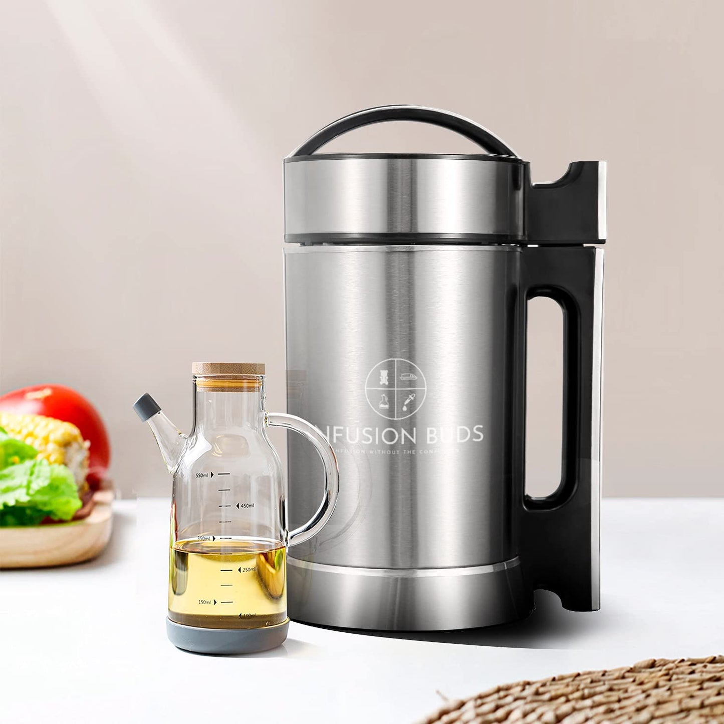 Infusion Buds Butter Infuser Machine- Herbal Butter Maker Machine | Herbal Butter & Oil Infuser Machine. Butter Machine | Includes Decarb Box and Tons of Accessories