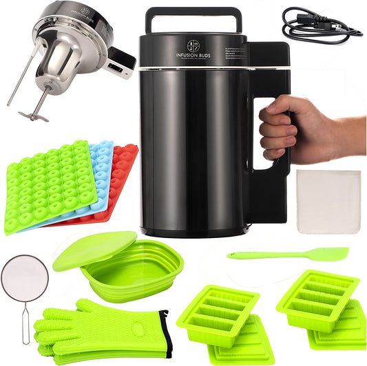 Infusion Buds Butter Infuser Machine- 2022 Herbal Butter Maker Machine | Herbal Butter & Oil Infuser Machine. Butter Machine | Includes Decarb Box And Tons Of Accessories